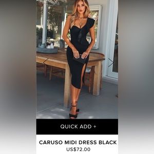 Hello Molly Caruso Black Dress NWT